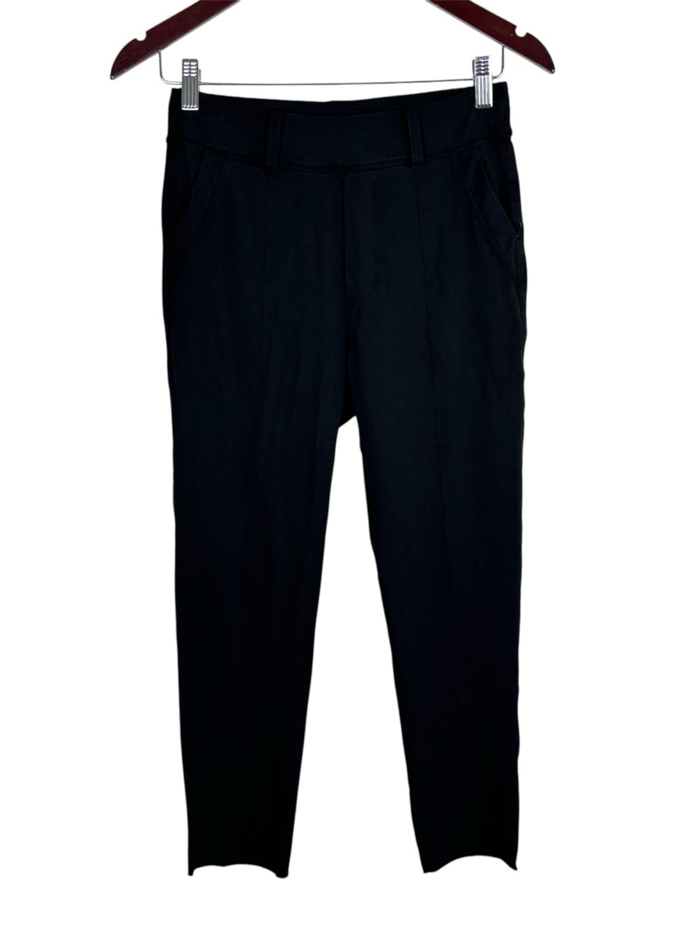 Frank & Eileen Murphy Billion Dollar Pant Women’s Size Small In Black Raw Hem